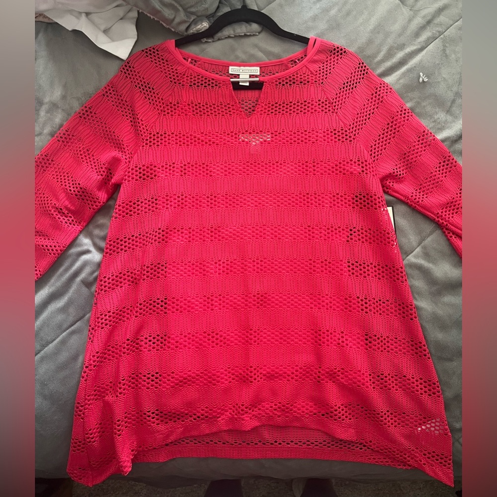 Dana Buchman Hot Pink Bathing suit Coverup